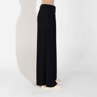 Calça Pantalona Viscose Feminina - Preto