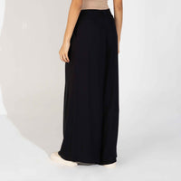 Calça Pantalona Viscose Feminina - Preto