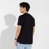 Camiseta Algodão Pima Gola Dupla Masculina | Life Collection - Preto