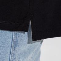 Camiseta Algodão Pima Gola Dupla Masculina | Life Collection - Preto