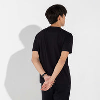 Camiseta Pima sem Gola Masculina - Preto