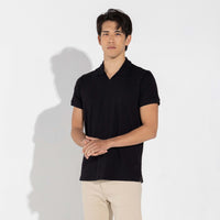 Polo Cotton Pima Masculina | Life Collection - Preto