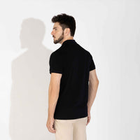 Polo Cotton Pima Masculina | Life Collection - Preto