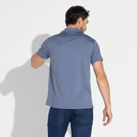 Polo Cotton Pima Masculina | Life Collection - Azul Cobalto