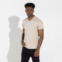 Polo Cotton Pima Masculina | Life Collection - Bege Aveia