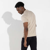 Polo Cotton Pima Masculina | Life Collection - Bege Aveia