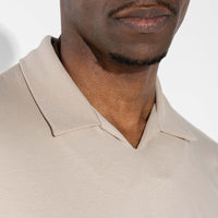 Polo Cotton Pima Masculina | Life Collection - Bege Aveia