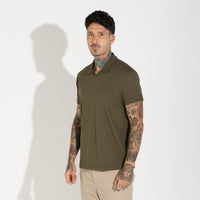 Polo Cotton Pima Masculina | Life Collection - Verde Vinhedo