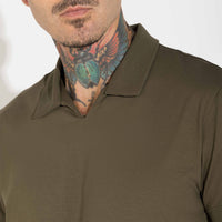Polo Cotton Pima Masculina | Life Collection - Verde Vinhedo