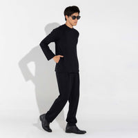 Blusa Dense Viscose Masculino - Preto