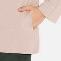 Blusa Dense Viscose Masculino - Bege Amêndoa