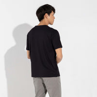 Camiseta Algodão Pima Recorte Masculina | Life Collection - Preto