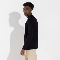 Camiseta Cotton Pima Gola Alta | Life Collection - Preto