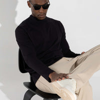 Camiseta Cotton Pima Gola Alta | Life Collection - Preto