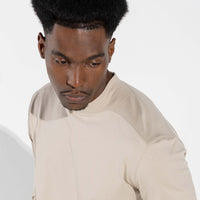 Camiseta Cotton Pima Gola Alta | Life Collection - Bege Aveia