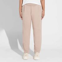 Calça Dense Viscose Alfaiataria Feminina - Bege Amêndoa