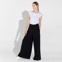 Blusa Modal Cropped Feminina - Branco