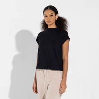 Camiseta Pima Raglan Feminina | Life Collection - Preto