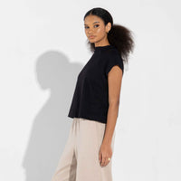 Camiseta Pima Raglan Feminina | Life Collection - Preto