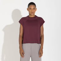 Camiseta Pima Raglan Feminina | Life Collection - Roxo Amoreira