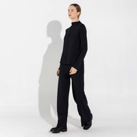 Blusa Dense Viscose Manga Longa Feminina - Preto