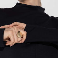 Blusa Dense Viscose Manga Longa Feminina - Preto