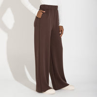 Calça Dense Viscose Feminina - Marrom