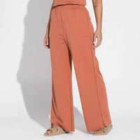 Calça Dense Viscose Feminina - Ferrugem