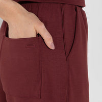 Calça Dense Viscose Feminina - Bordô