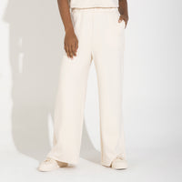 Calça Dense Viscose Feminina - Off Vanilla