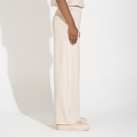 Calça Dense Viscose Feminina - Off Vanilla