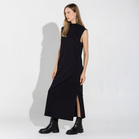 Vestido Cotton Select Regata Gola Alta - Preto