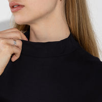 Vestido Cotton Select Regata Gola Alta - Preto