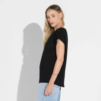 Blusa Malha Striped Feminina - Preto