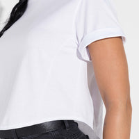 Camiseta Cropped Algodão Pima Feminina | Life Collection - Branco