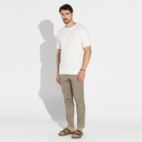 Camiseta Eco Waffle Masculina - Natural