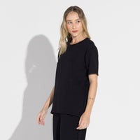 Camiseta Dense Viscose - Preto