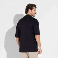 Camiseta Pima Boxy Masculina | Life Collection - Preto