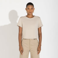 Camiseta Cotton Pima Feminina | Life Collection - Bege Aveia