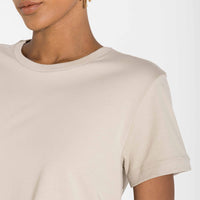 Camiseta Cotton Pima Feminina | Life Collection - Bege Aveia