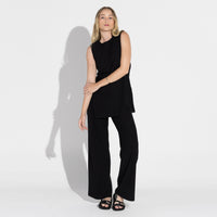 Regata Eco Waffle Feminina - Preto