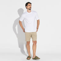 Camiseta Pima Detalhe Punho Masculina | Life Collection - Branco