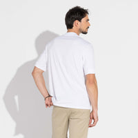 Camiseta Pima Detalhe Punho Masculina | Life Collection - Branco