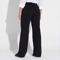 Calça Reta Moletom Leve Feminina - Preto