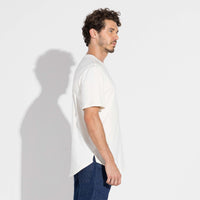 Camiseta Cotton Pima Barra Arredondada | Life Collection - Off White