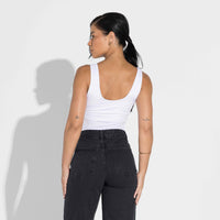 Regata Undershirt Gola U Feminina - Branco