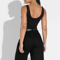 Regata Undershirt Gola U Feminina - Preto