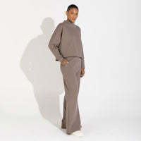 Blusão Dense Algodão Feminino - Bege Macadâmia