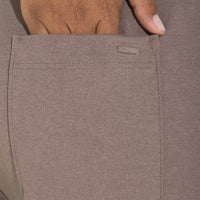 Calça Dense Algodão Feminina - Bege Macadâmia