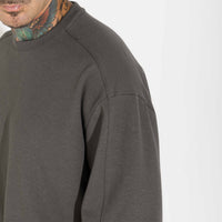 Camiseta Oversized Dense Algodão Masculina - Verde Nori